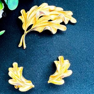 Vintage Francois Brooch and earring set